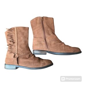 Fringe booties tan 8 faded glory tan booties 8 brown booties 8 fringe